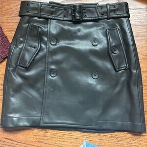 Blank NYC leather skirt